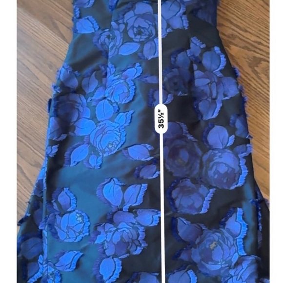 Lela Rose Off-the-Shoulder Floral Brocade Dress size 10, true to size 6 - Picture 6 of 11